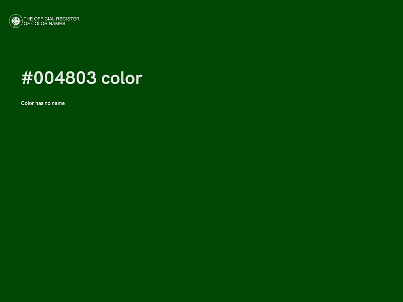 #004803 color image
