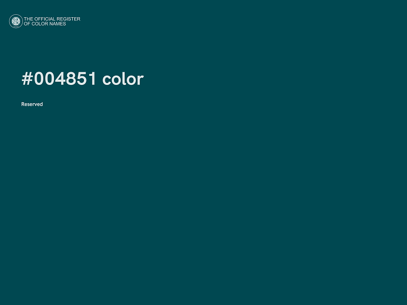 #004851 color image