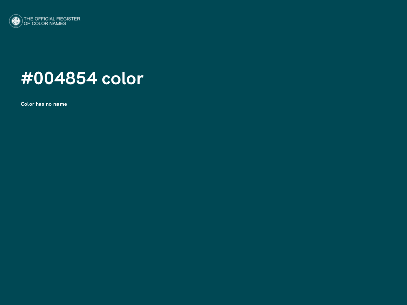 #004854 color image