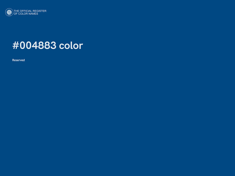 #004883 color image