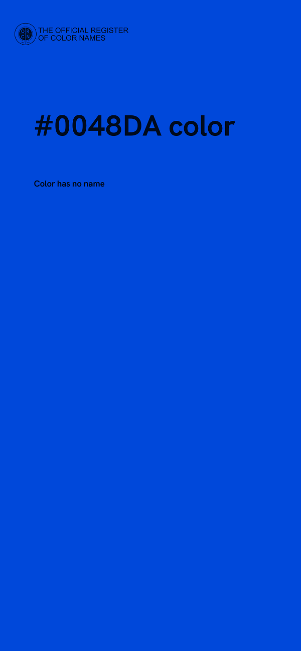 #0048DA color image