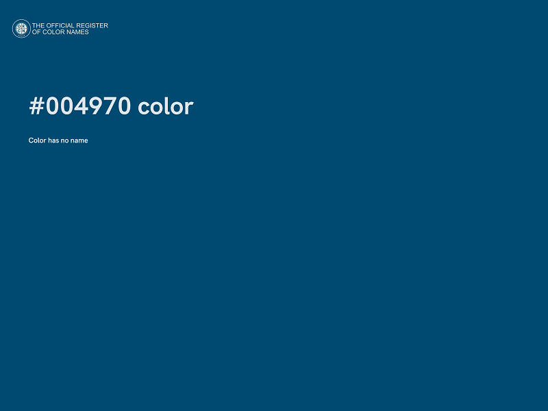 #004970 color image