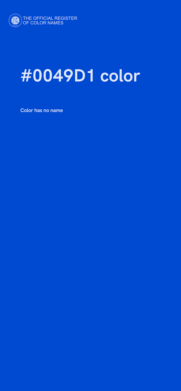 #0049D1 color image