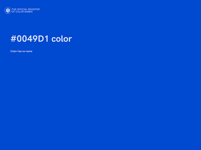 #0049D1 color image