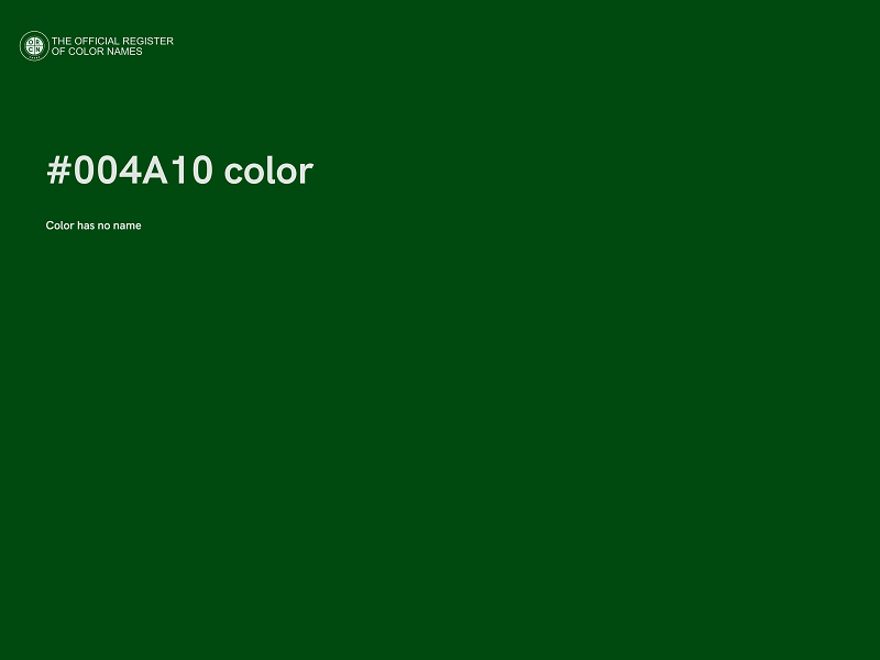 #004A10 color image