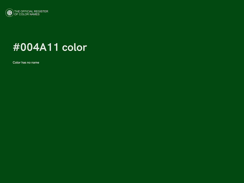 #004A11 color image
