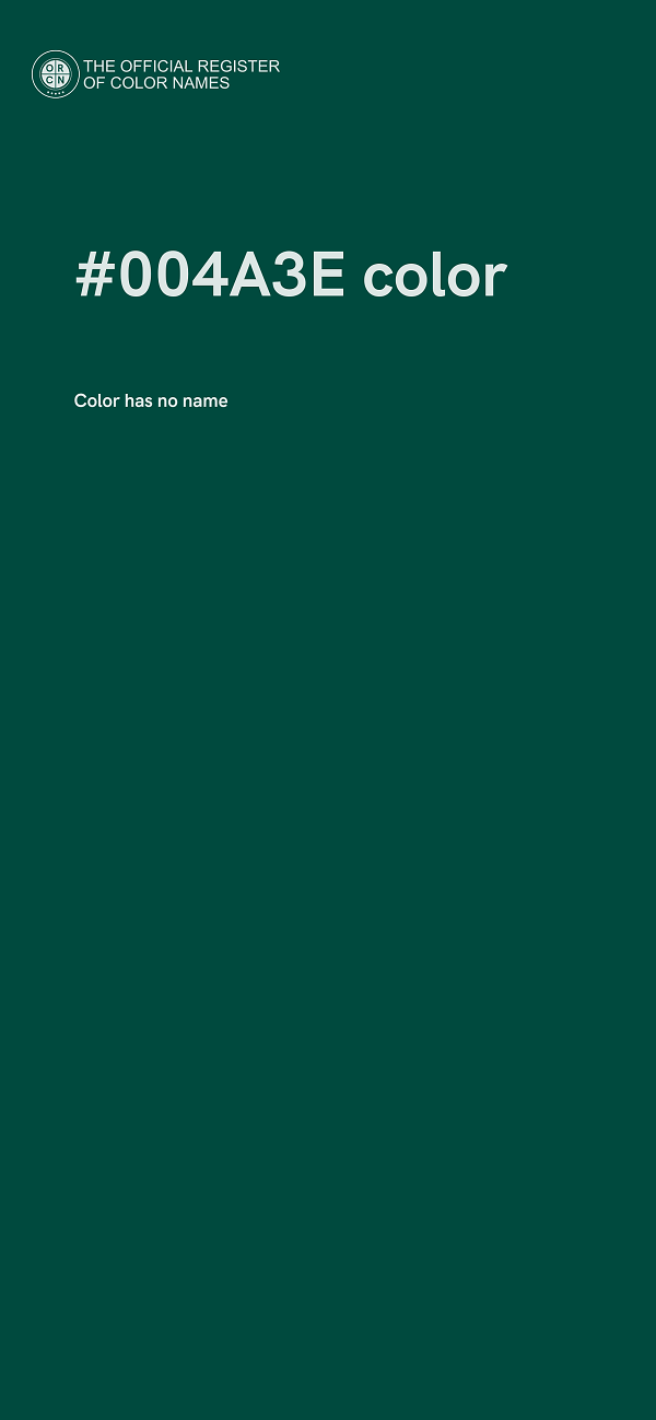 #004A3E color image