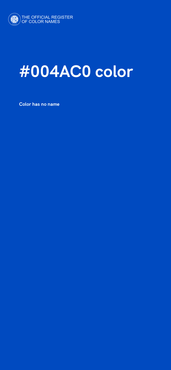 #004AC0 color image
