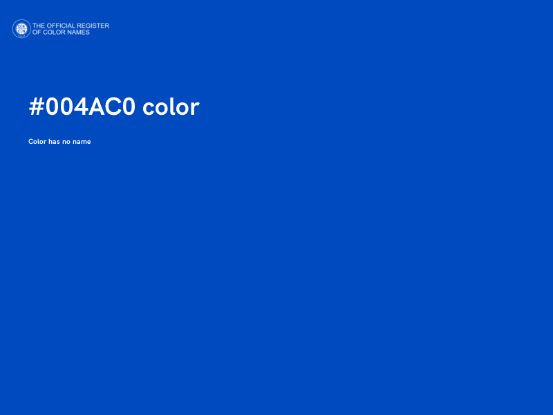 #004AC0 color image