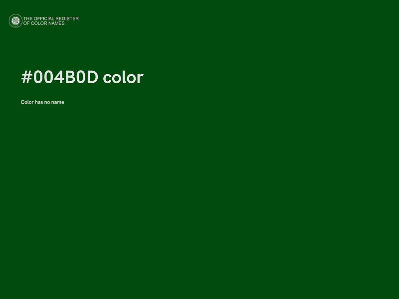 #004B0D color image