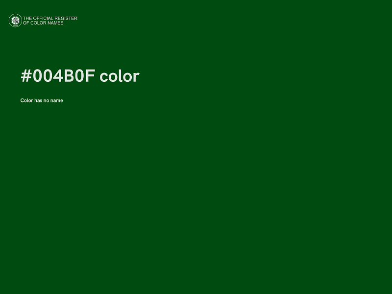 #004B0F color image