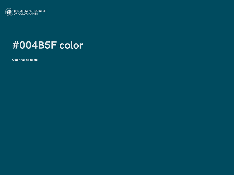 #004B5F color image