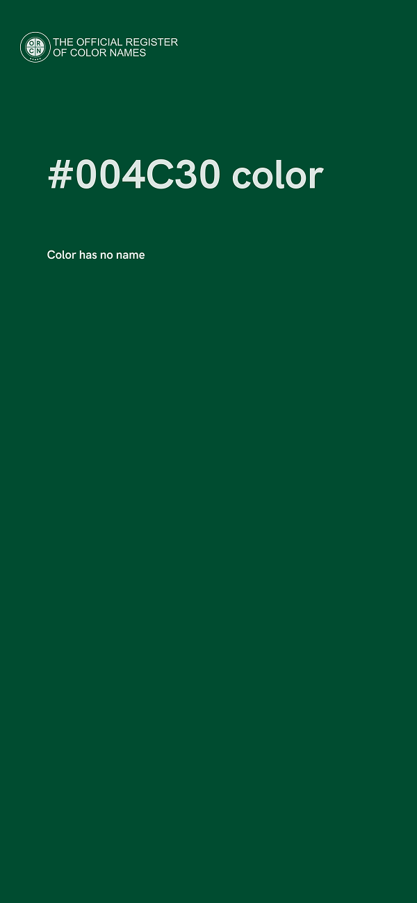 #004C30 color image