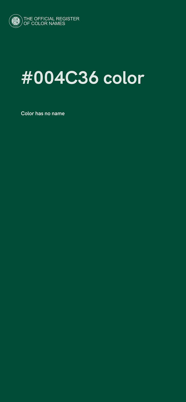 #004C36 color image
