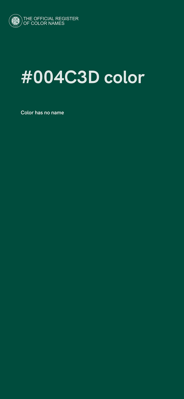 #004C3D color image