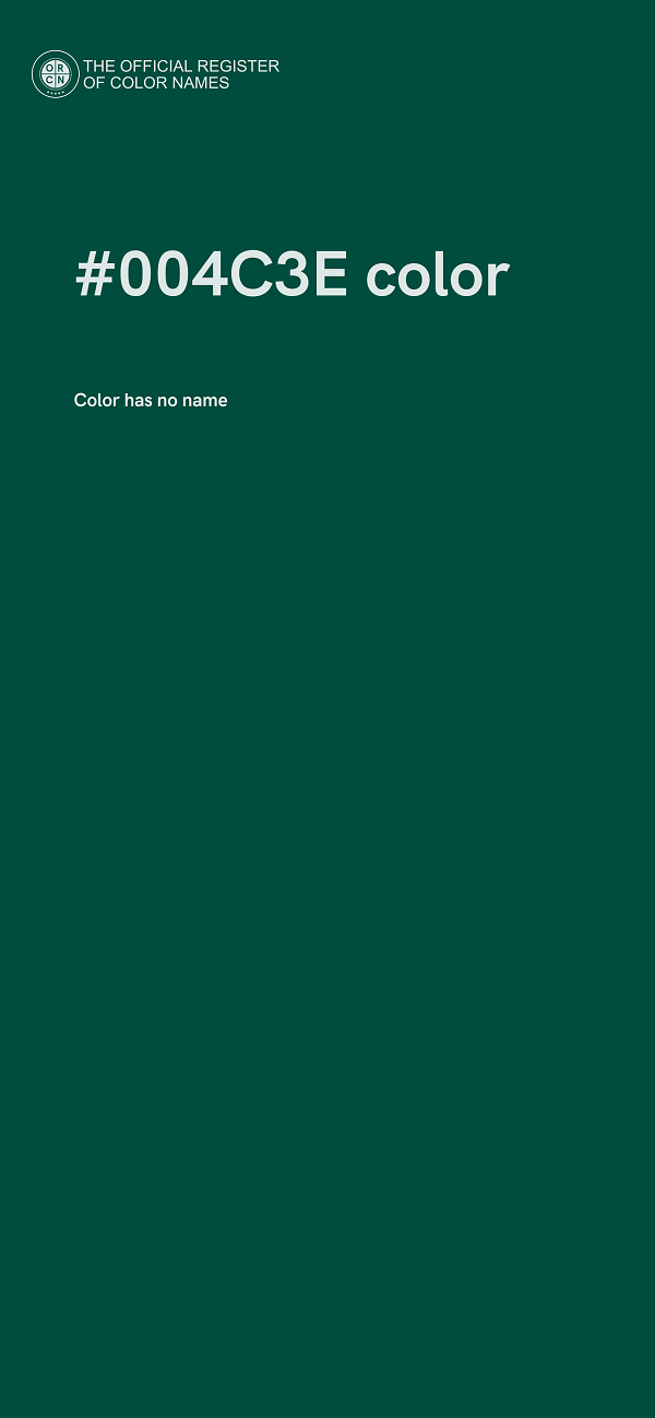 #004C3E color image