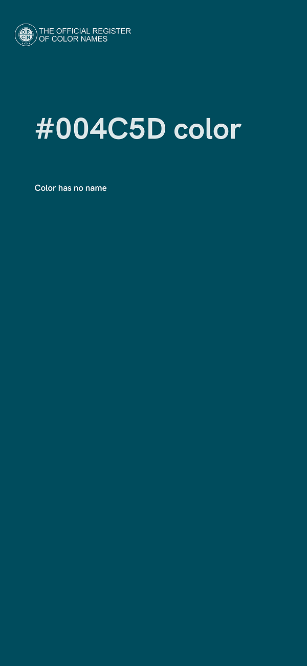 #004C5D color image