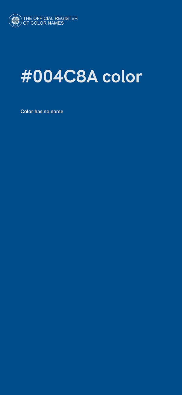 #004C8A color image