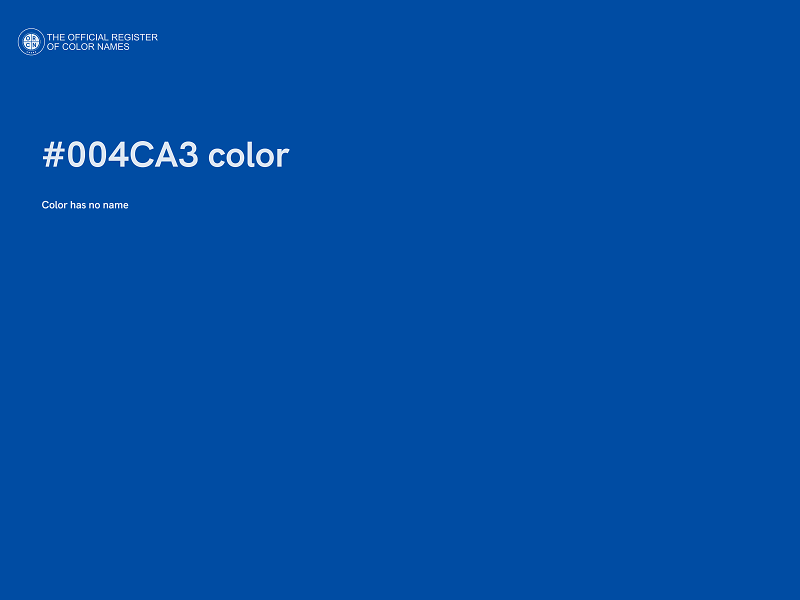 #004CA3 color image