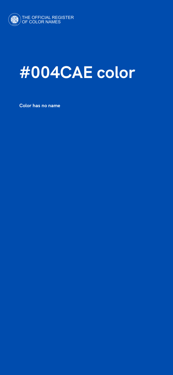 #004CAE color image