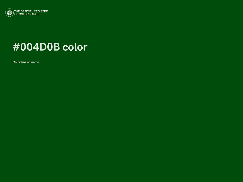 #004D0B color image