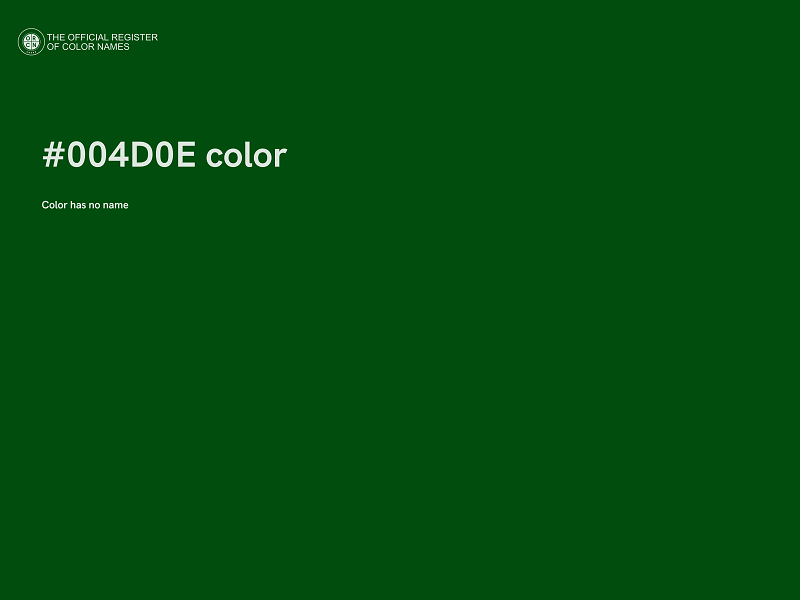 #004D0E color image