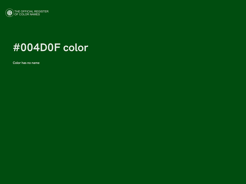 #004D0F color image