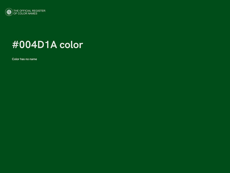 #004D1A color image