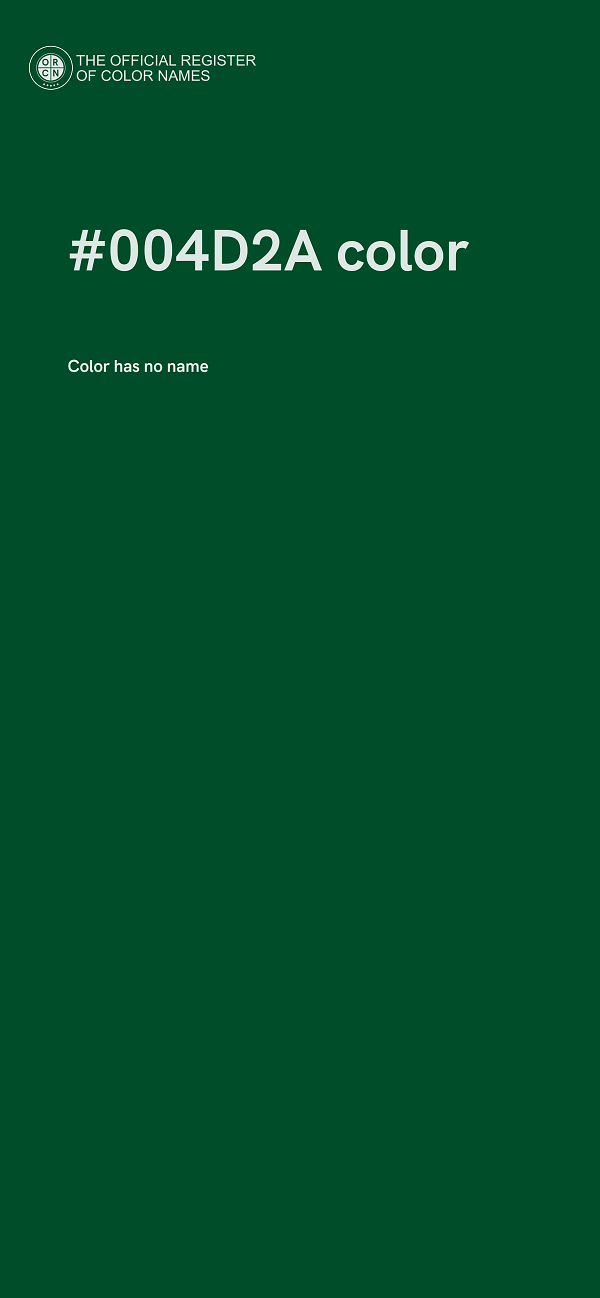 #004D2A color image