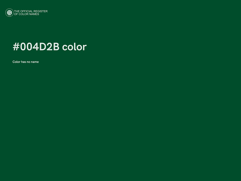 #004D2B color image
