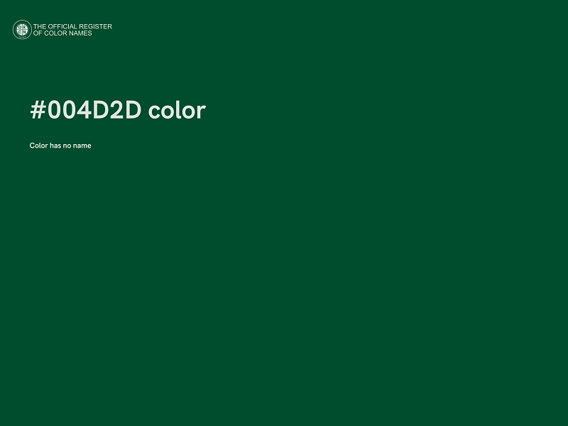 #004D2D color image