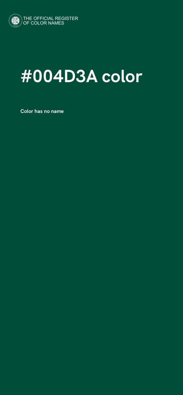 #004D3A color image