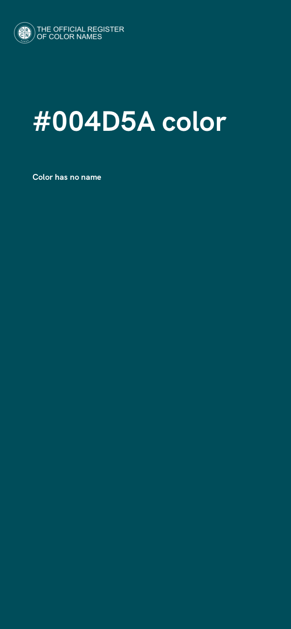 #004D5A color image