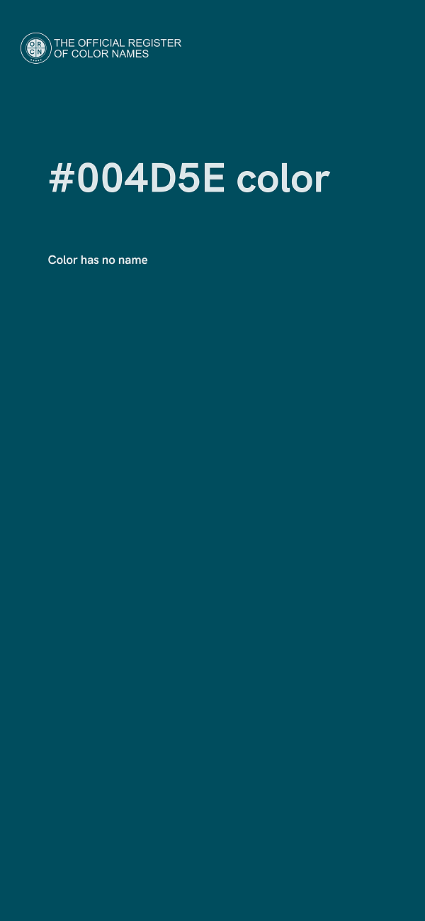#004D5E color image