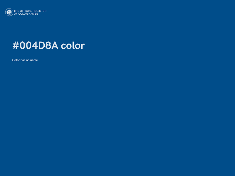 #004D8A color image