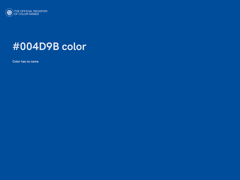 #004D9B color image