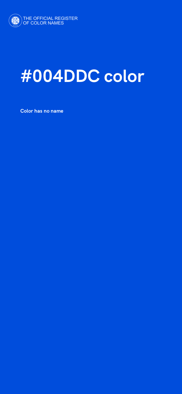 #004DDC color image
