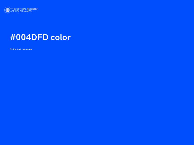 #004DFD color image