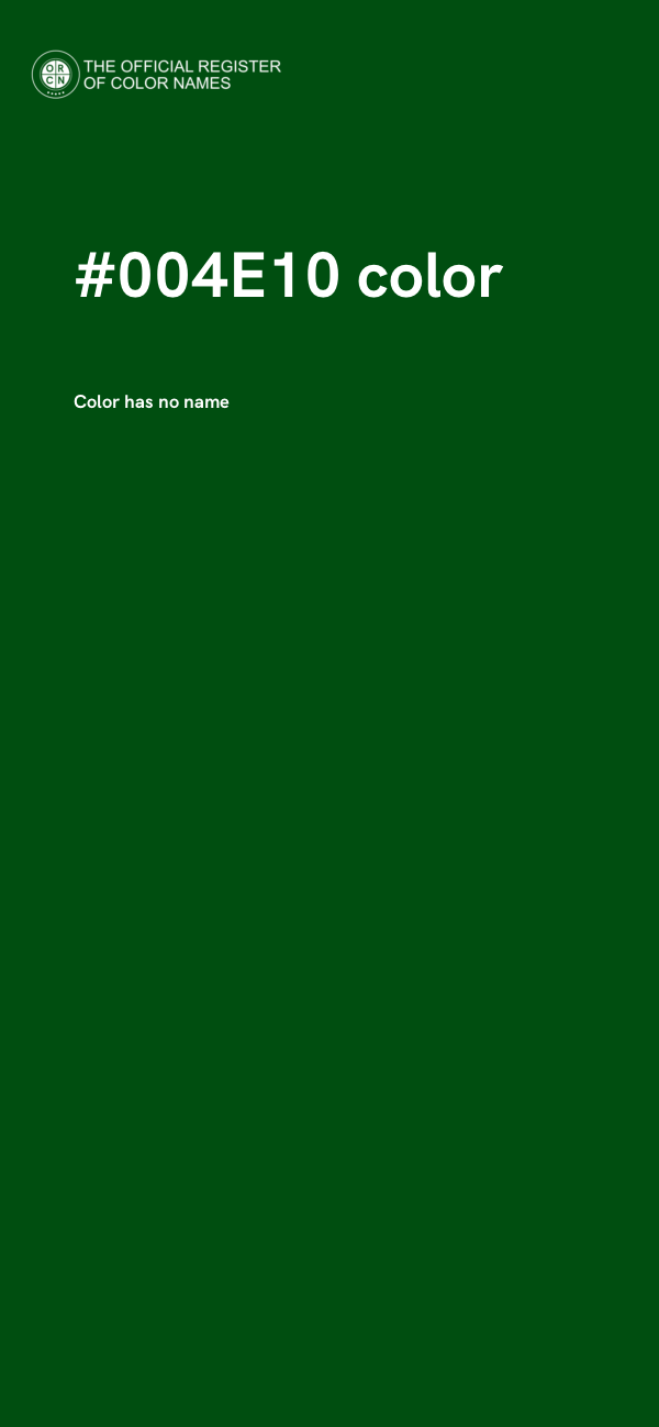 #004E10 color image