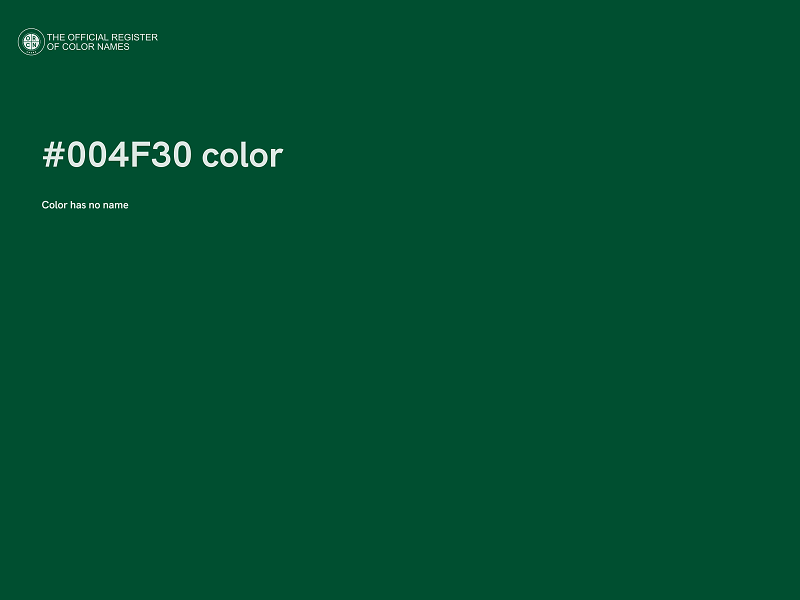 #004F30 color image