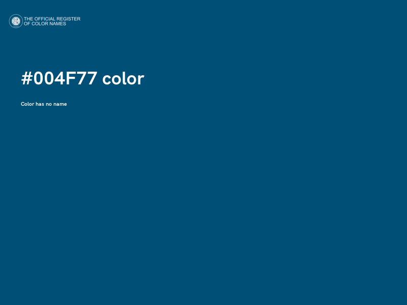 #004F77 color image