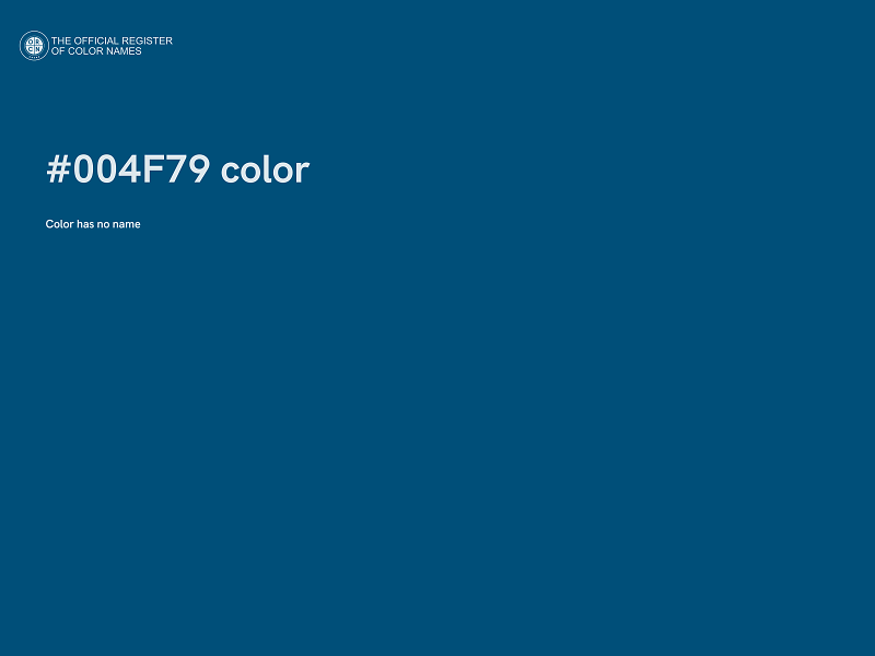 #004F79 color image