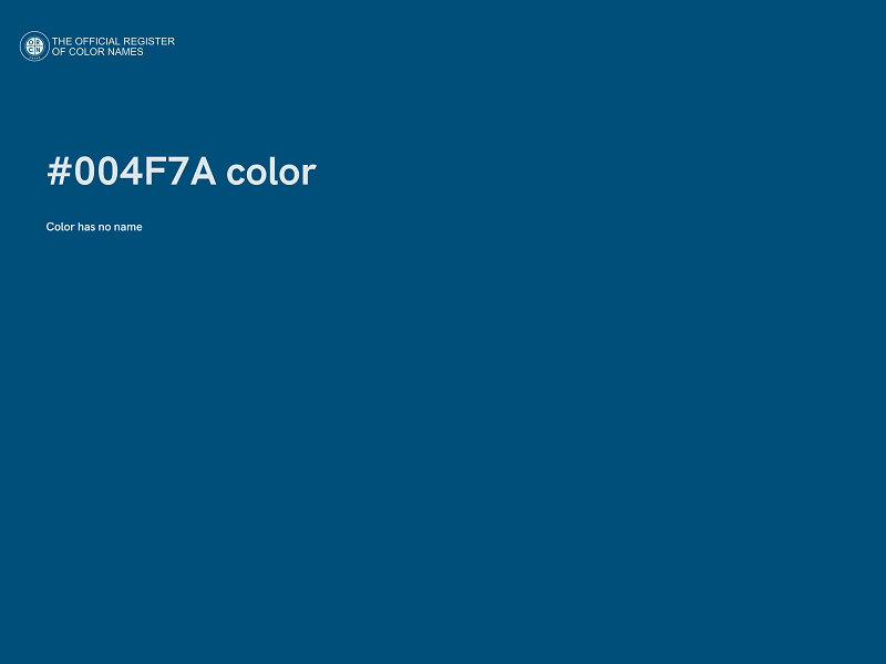 #004F7A color image