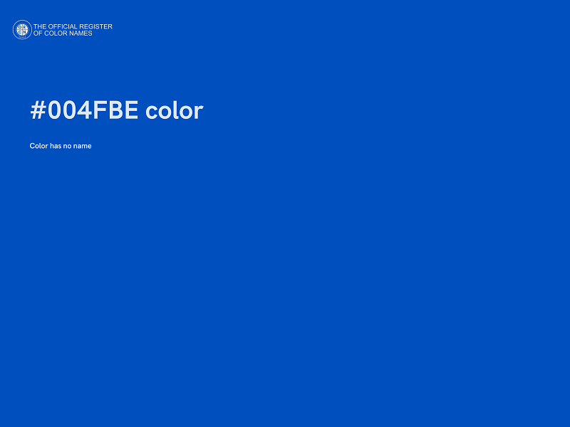 #004FBE color image