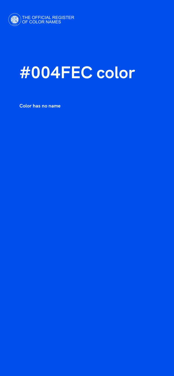 #004FEC color image