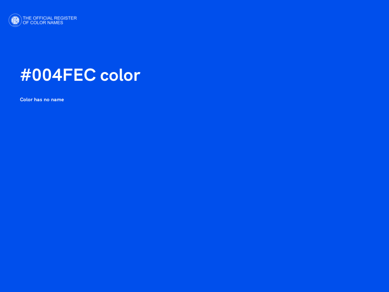#004FEC color image