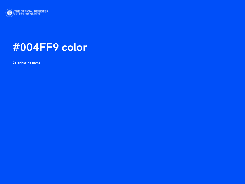 #004FF9 color image
