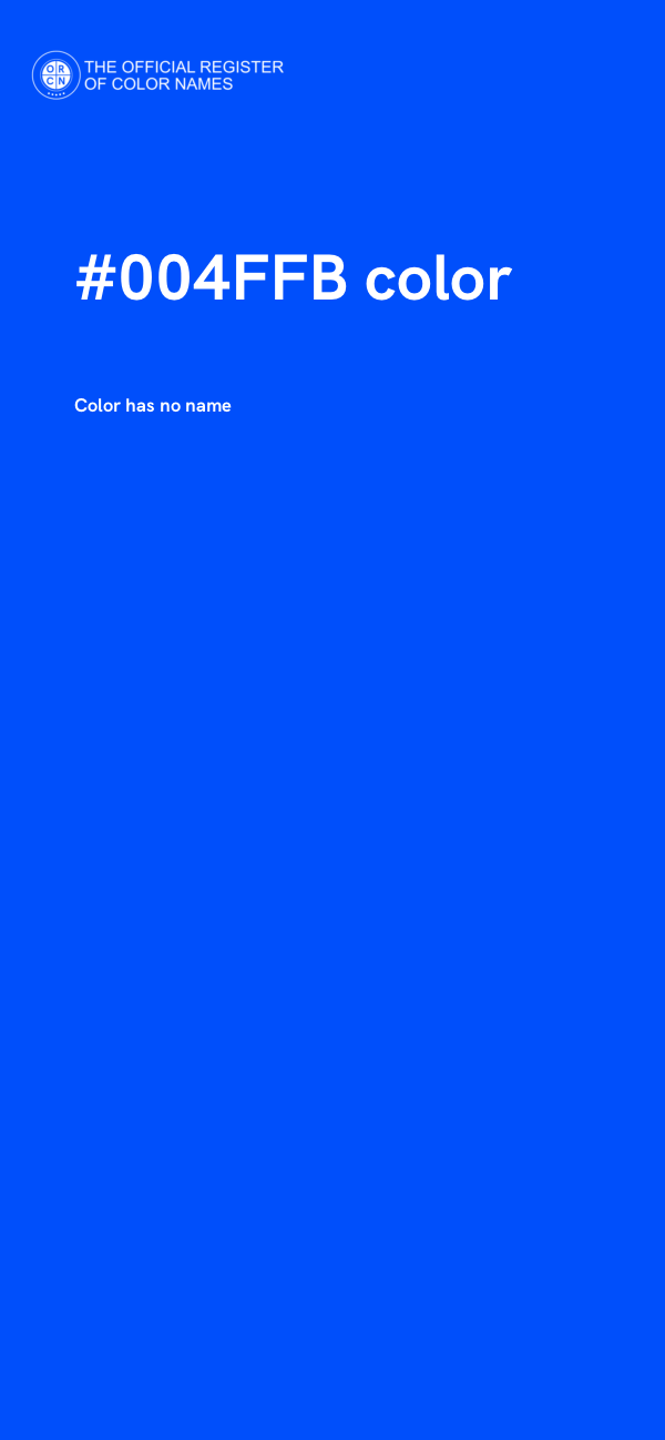 #004FFB color image