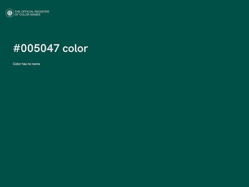 #005047 color image
