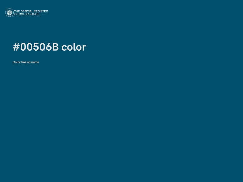 #00506B color image